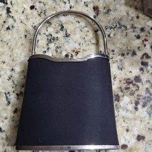 Sasha Elegant Black Handbag With Silver Hardware